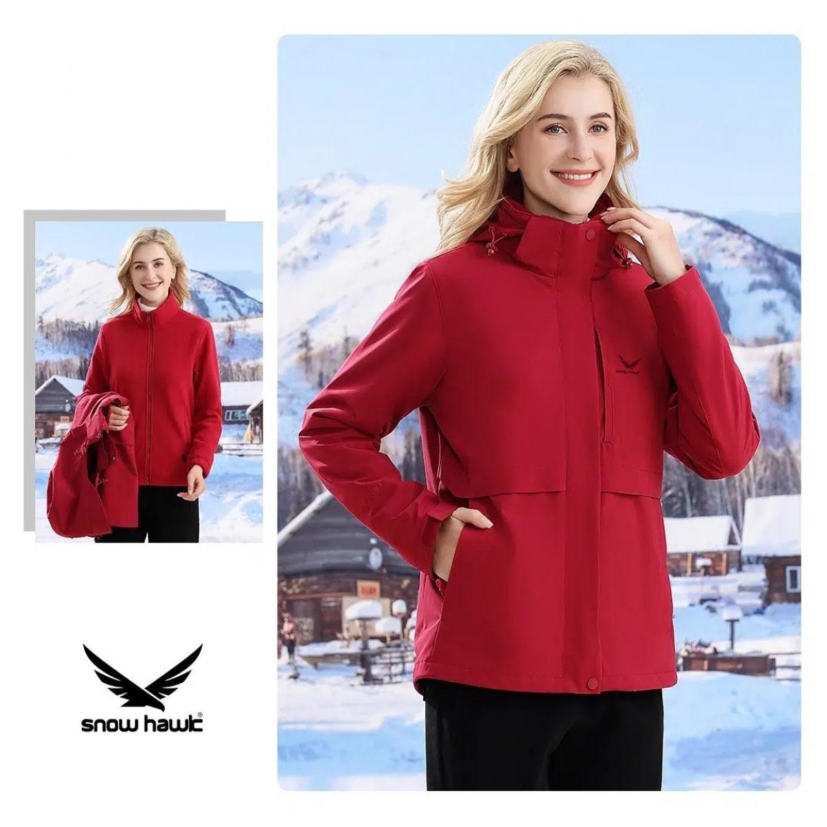 کاپشن دوپوش پلار 68995‏ ‏سرخابی - unisex polar fleece jacket code 68995